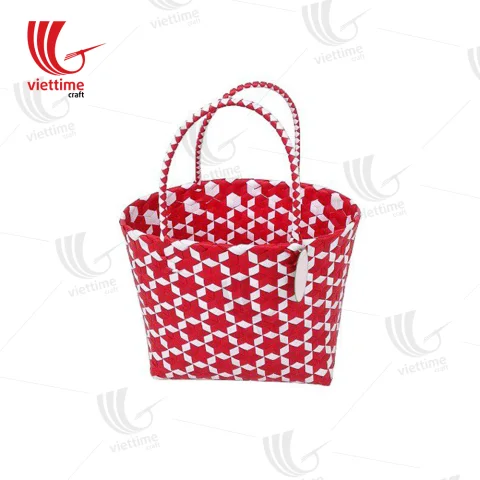 Woven Plastic Basket Bag Wholesale