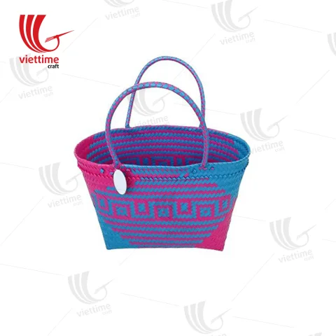 Woven Plastic Basket Bag Wholesale