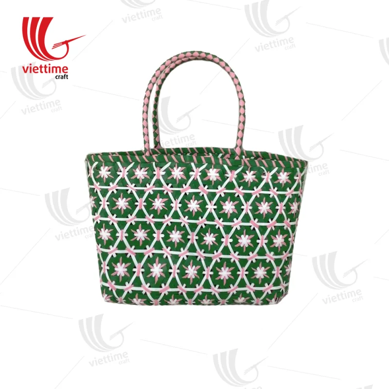 Hive Woven Plastic Basket Bag Wholesale