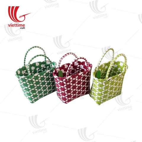 Hive Woven Plastic Basket Bag Wholesale