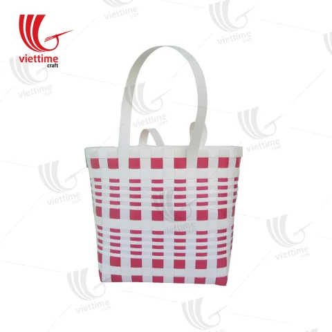 Rattan Export Available Shopping Plastic Basket HandBag - REX-N008