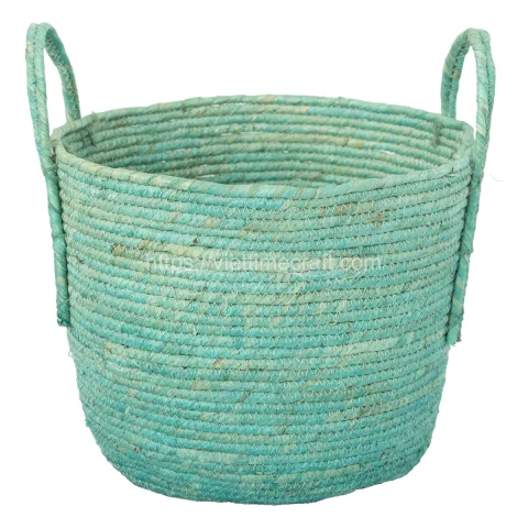 Eco-Friendly Corn Husk Storage Basket Vietnam – N00901