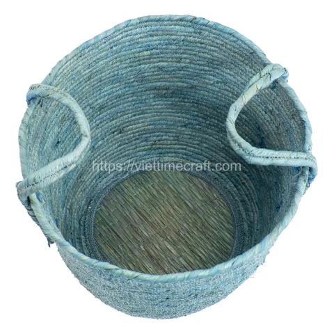 Natural Corn Husk Storage Basket