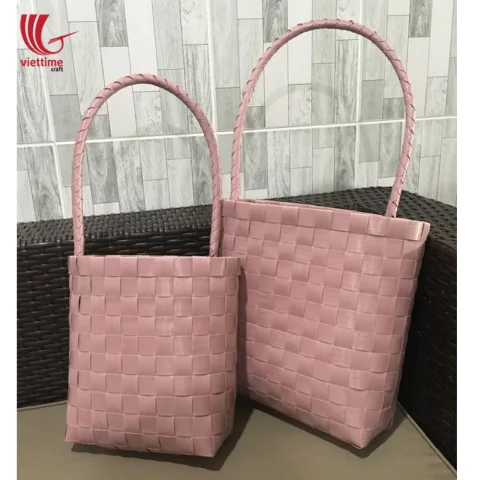 Small Recycled Plastic Handbag Set of 2