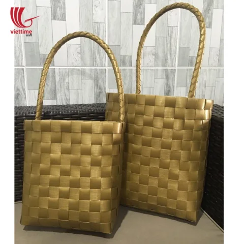 Small Recycled Plastic Handbag Set of 2