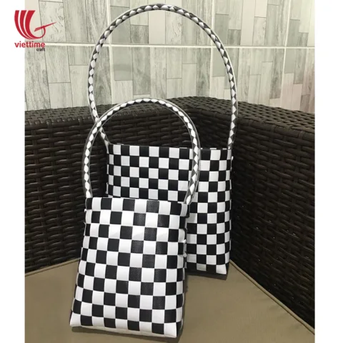Small Recycled Plastic Handbag Set of 2