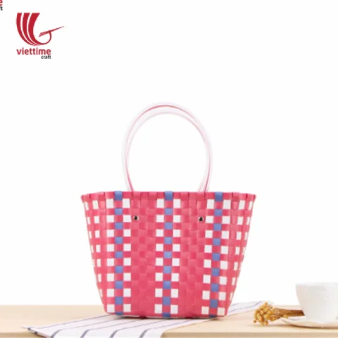 Beautiful Handmade PP Woven Plastic Handbag