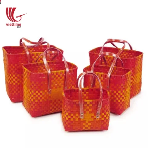 Unique Plastic Shopping Basket Bag