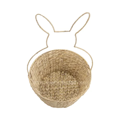 Bunny Water hyacinth Basket for Easter Egg Hunt Wholesale – B00392