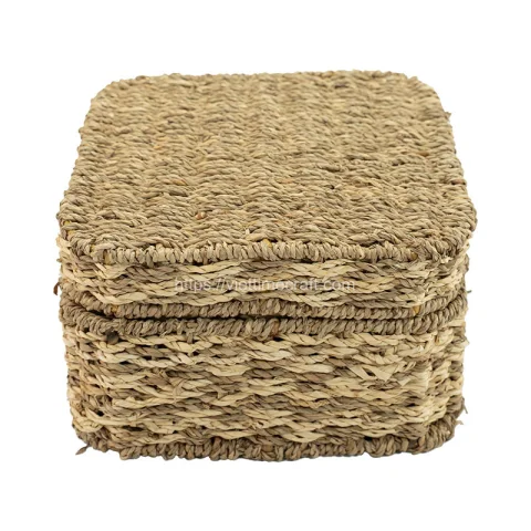 Seagrass Box With 3 Small Basket – C00610