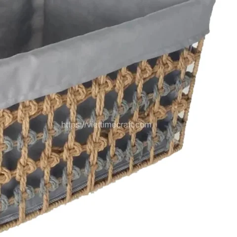 Rectangle Straw Storage Basket Vietnam Wholesale