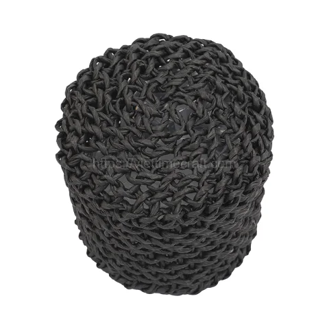 Set 3 of Black Straw Planter with Plastic Lining Vietnam Wholesale