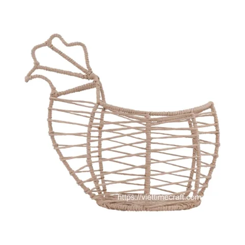 Woven Straw Turkey with Iron Frame for Thanksgiving