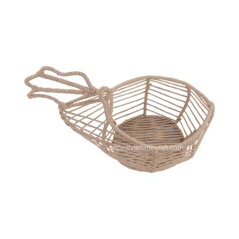 Woven Straw Turkey with Iron Frame for Thanksgiving