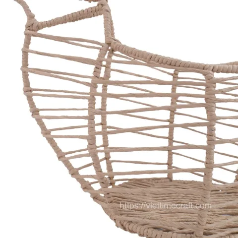 Woven Straw Turkey with Iron Frame for Thanksgiving