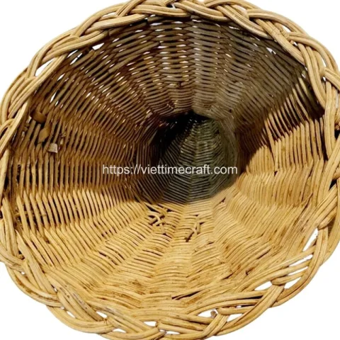 Wicker Cornucopia Basket: The Natural Thanksgiving Horn of Plenty – M0983