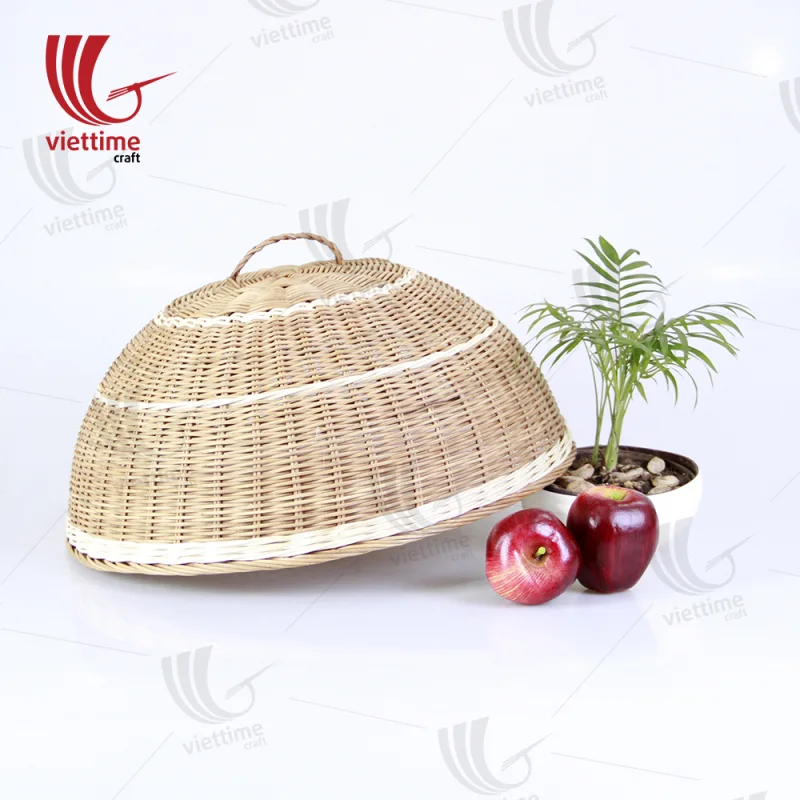 Brown Rattan Fruit Cover Basket Wholesale