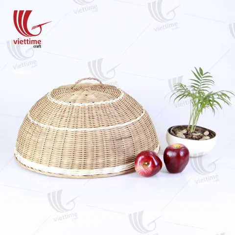 Brown Rattan Fruit Cover Basket Wholesale