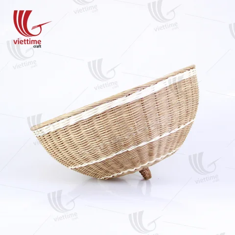 Brown Rattan Fruit Cover Basket Wholesale