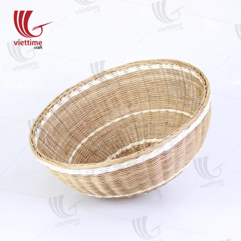 Brown Rattan Fruit Cover Basket Wholesale