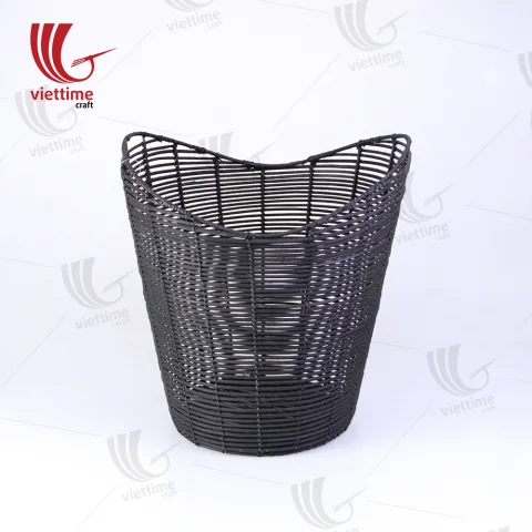 Black Rattan Storage Basket Wholesale
