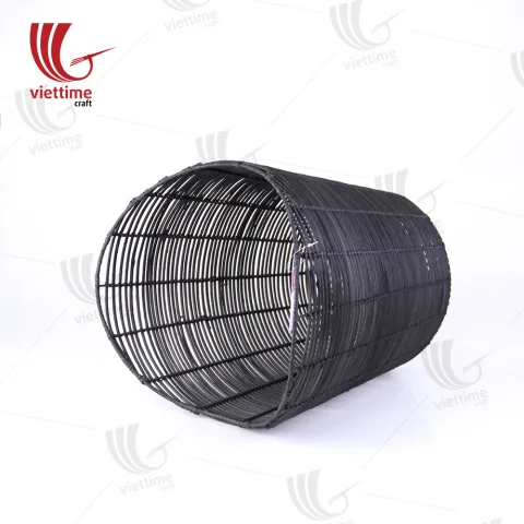 Black Rattan Storage Basket Wholesale