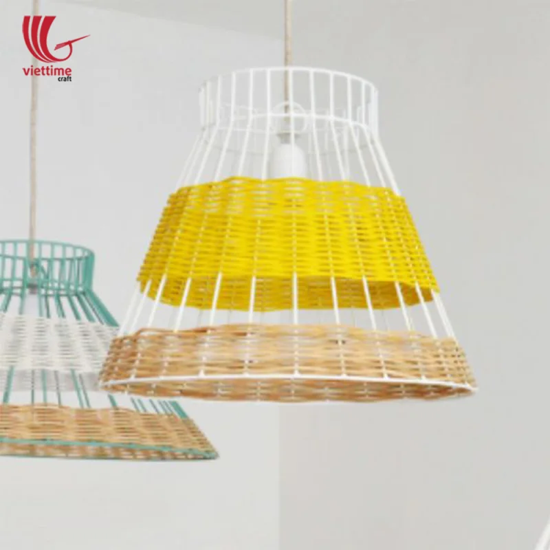 Nice Yellow Rattan Lampshades Wholesale