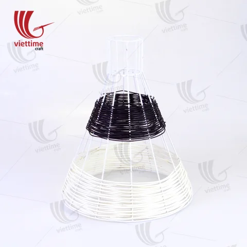 Black- White Rattan Lampshades Wholesale