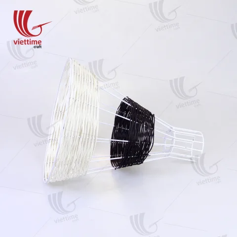 Black- White Rattan Lampshades Wholesale