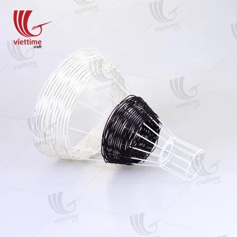 Black- White Rattan Lampshades Wholesale