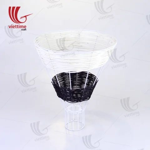 Black- White Rattan Lampshades Wholesale