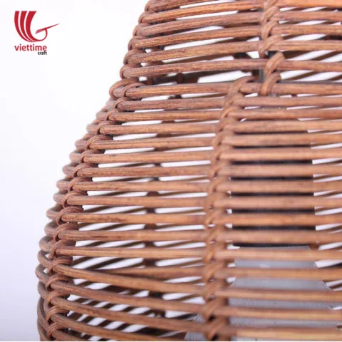 Curly Shaped Woven Rattan Lamp Shade