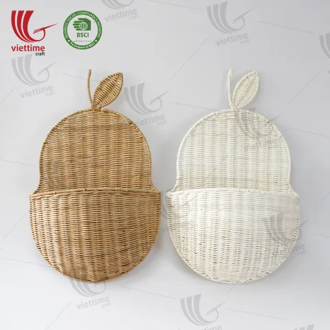 SET Color Rattan Hanging Basket