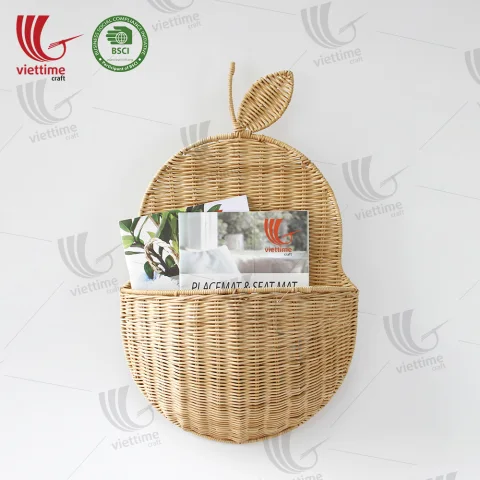 SET Color Rattan Hanging Basket