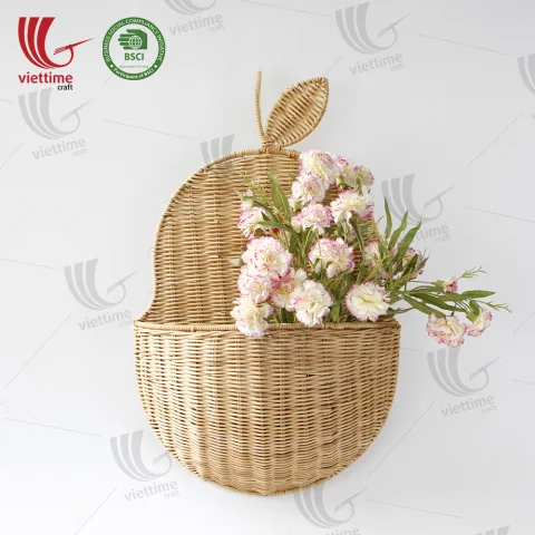 SET Color Rattan Hanging Basket