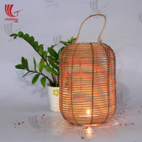 Rattan Export Rattan Weaving Lighting Lantern Wholesale - REX-RMVTC485