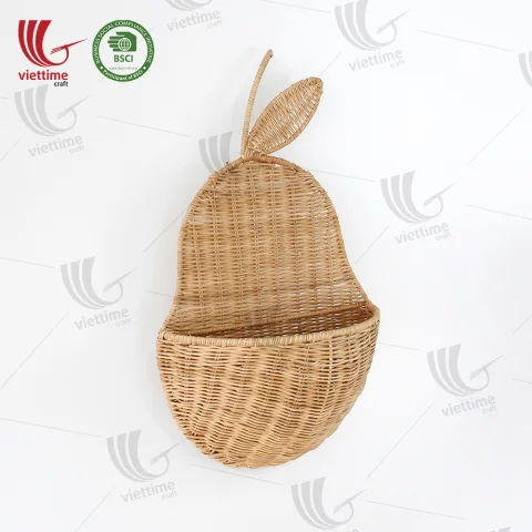 Pear Rattan Hanging Basket Wholesale