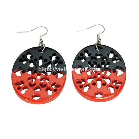 Rattan Export Natural Horn Earrings Wholesale - REX-S00001-1