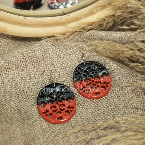 Natural Horn Earrings Wholesale – S00002