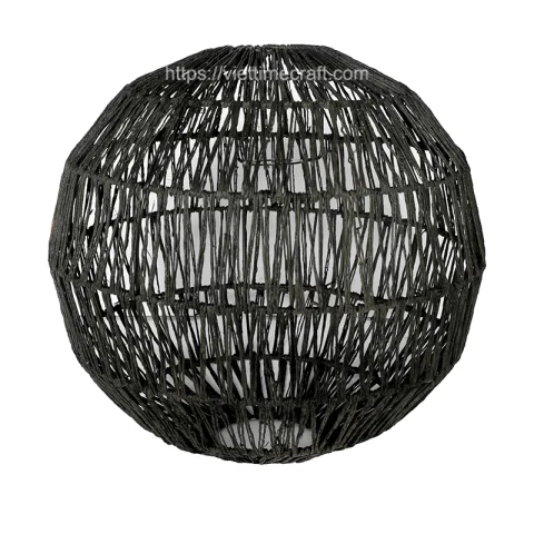 Round Jute Lampshade