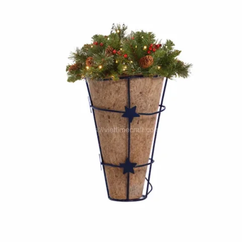 Conical Coconut Coir Planter for Indoor and Outdoor