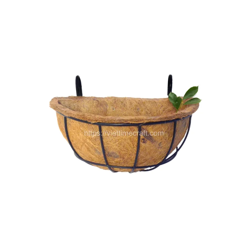 Quarter Sphere Coconut Coir Planter for Indoor and Outdoor