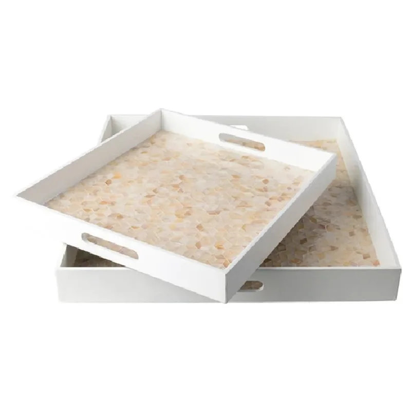 Mother Of Pearl Tray Set