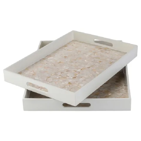 Mother Of Pearl Tray Set