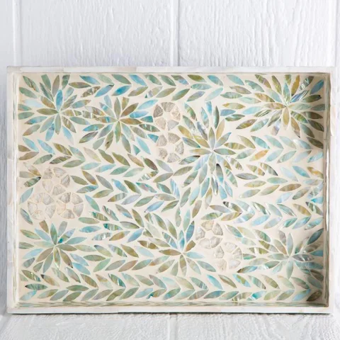 Mother Of Pearl Tray Set