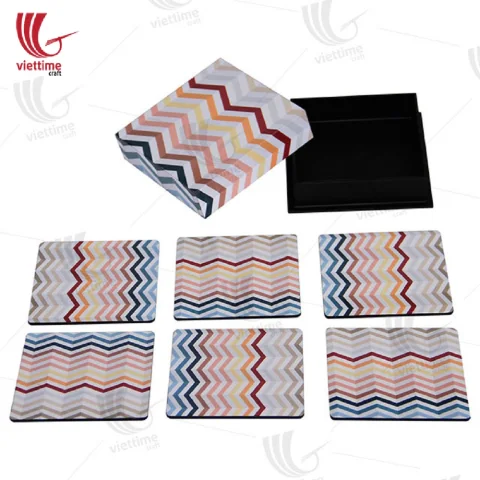 Lacquered Wooden Coaster Collection