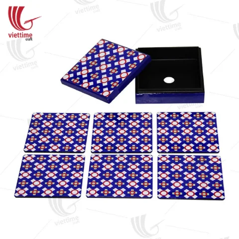 Lacquered Wooden Coaster Collection