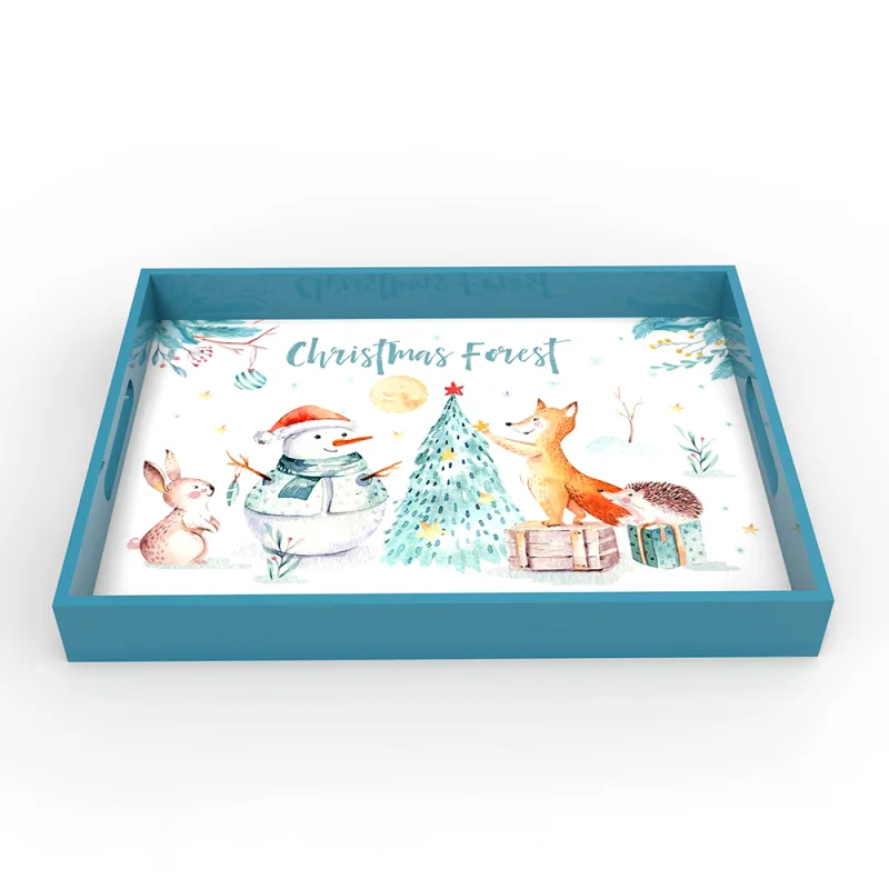 Christmas Lacquer Tray