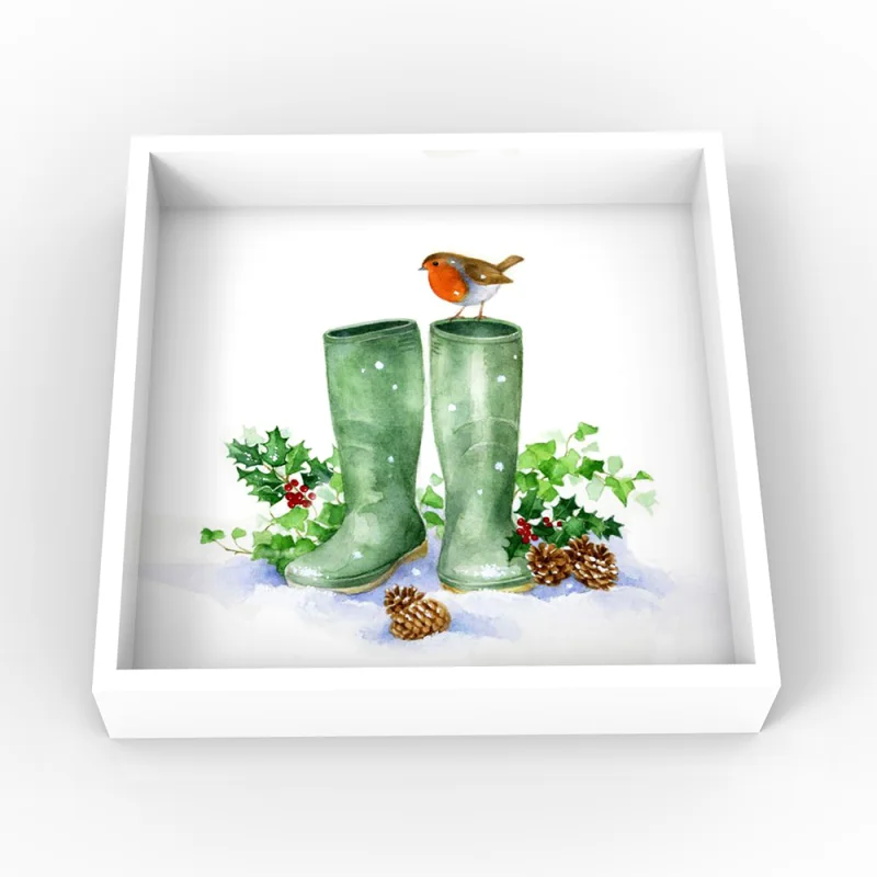 Christmas Lacquer Tray