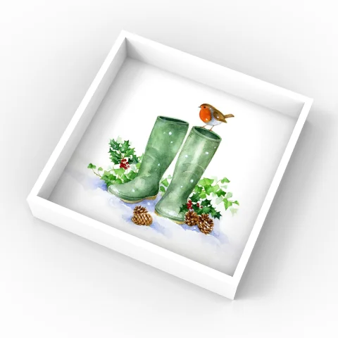 Christmas Lacquer Tray